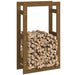 Rastel lemne de foc, maro miere, 60x25x100 cm, lemn masiv pin - WALTI WALTI
