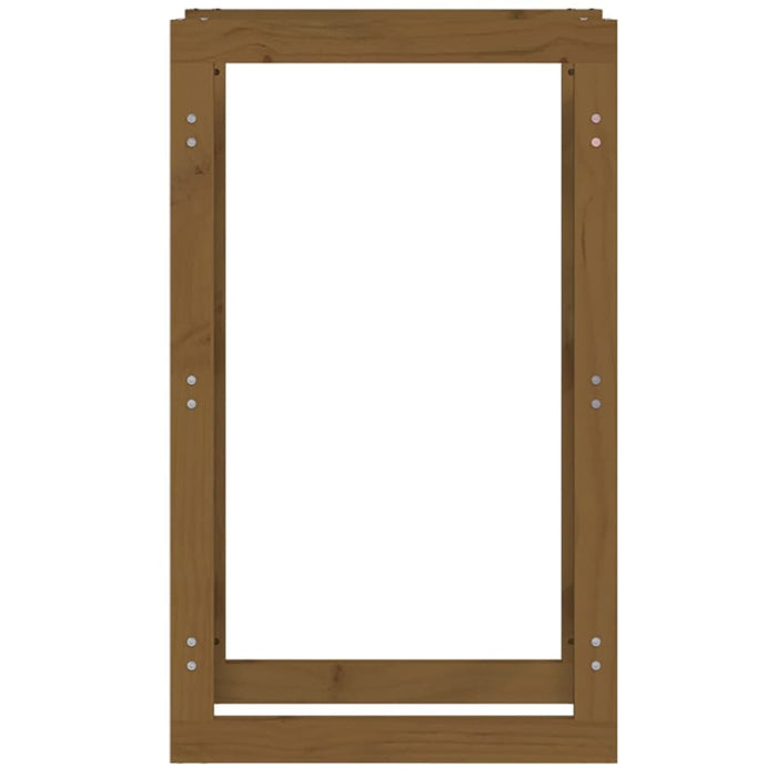 Rastel lemne de foc, maro miere, 60x25x100 cm, lemn masiv pin - WALTI WALTI