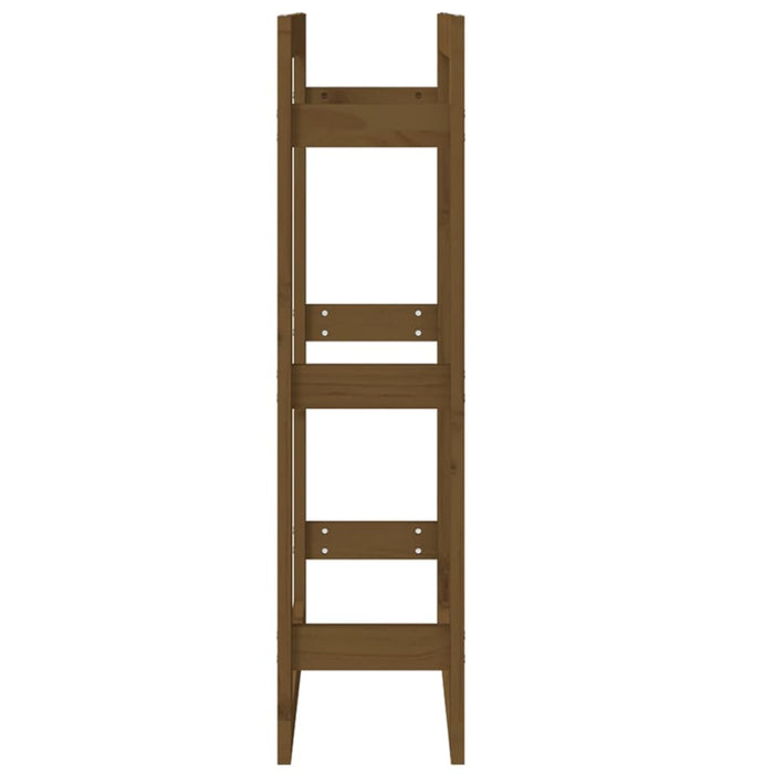 Rastel lemne de foc, maro miere, 60x25x100 cm, lemn masiv pin - WALTI WALTI