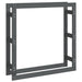 Rastel pentru lemne de foc, gri, 100x25x100 cm, lemn masiv pin - WALTI WALTI