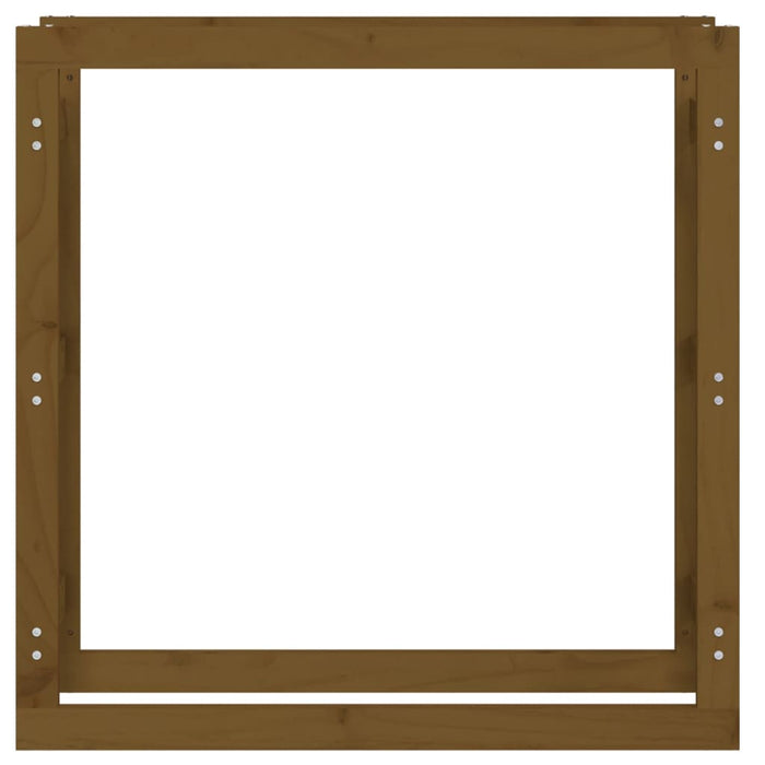 Rastel lemne de foc, maro miere, 100x25x100 cm, lemn masiv pin - WALTI WALTI