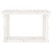 Rastel pentru lemne de foc, alb, 108x64,5x77 cm, lemn masiv pin - WALTI WALTI