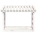 Rastel pentru lemne de foc, alb, 108x64,5x78 cm, lemn masiv pin - WALTI WALTI