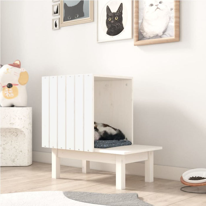 Casă pentru pisici, 60x36x60 cm, lemn masiv de pin - WALTI WALTI