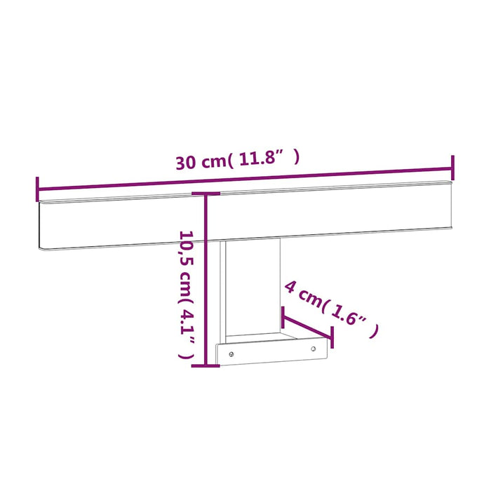 Lampă cu LED pentru oglindă, 5,5 W, alb cald, 30 cm, 3000 K WALTI