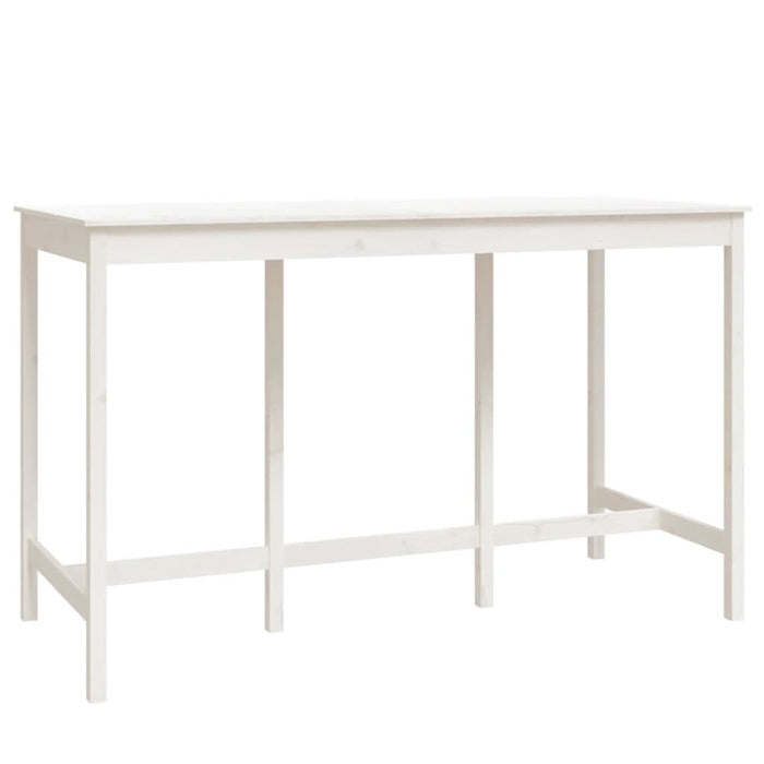 Set mobilier de bar, 9 piese, alb, lemn masiv de pin - WALTI WALTI