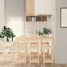 Set mobilier de bar, 9 piese, lemn masiv de pin - WALTI WALTI