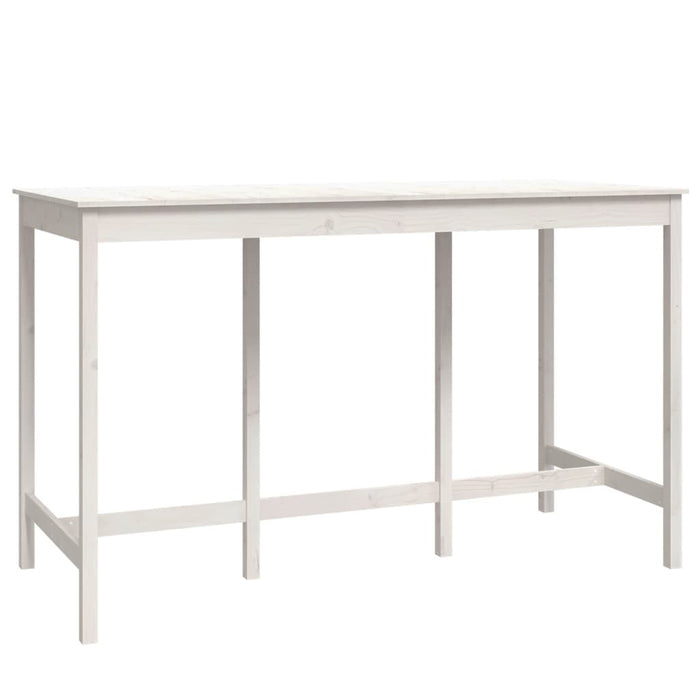Set mobilier de bar, 9 piese, alb, lemn masiv de pin - WALTI WALTI