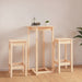 Set mobilier de bar, 3 piese, lemn masiv de pin - WALTI WALTI