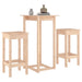 Set mobilier de bar, 3 piese, lemn masiv de pin - WALTI WALTI