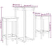 Set mobilier de bar, 3 piese, lemn masiv de pin - WALTI WALTI