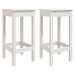 Set mobilier de bar, 3 piese, alb, lemn masiv de pin - WALTI WALTI