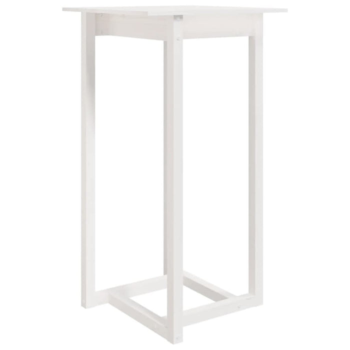 Set mobilier de bar, 3 piese, alb, lemn masiv de pin - WALTI WALTI