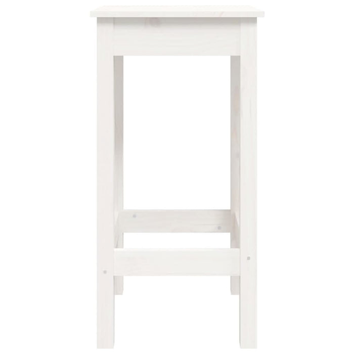 Set mobilier de bar, 3 piese, alb, lemn masiv de pin - WALTI WALTI