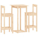Set mobilier de bar, 3 piese, lemn masiv de pin - WALTI WALTI