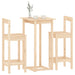 Set mobilier de bar, 3 piese, lemn masiv de pin - WALTI WALTI