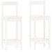 Set mobilier de bar, 3 piese, alb, lemn masiv de pin - WALTI WALTI