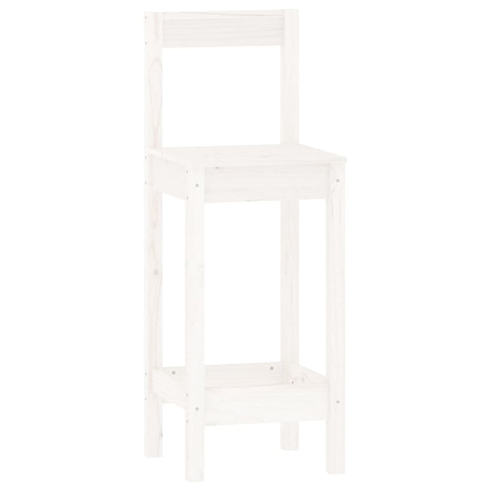 Set mobilier de bar, 3 piese, alb, lemn masiv de pin - WALTI WALTI
