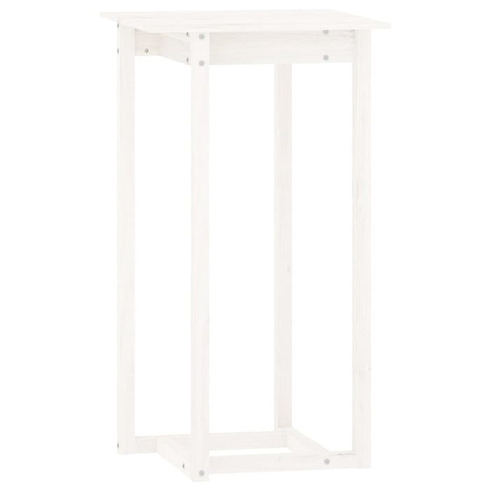 Set mobilier de bar, 3 piese, alb, lemn masiv de pin - WALTI WALTI