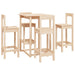 Set mobilier de bar, 5 piese, lemn masiv de pin - WALTI WALTI