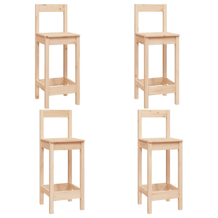 Set mobilier de bar, 5 piese, lemn masiv de pin - WALTI WALTI
