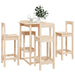 Set mobilier de bar, 5 piese, lemn masiv de pin - WALTI WALTI