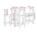 Set mobilier de bar, 5 piese, lemn masiv de pin - WALTI WALTI