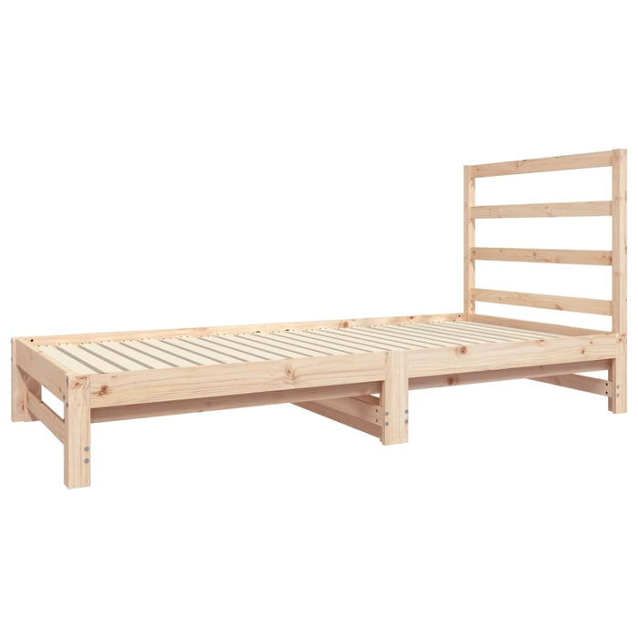 Pat de zi extensibil, 2x(90x190) cm, lemn masiv de pin - WALTI WALTI