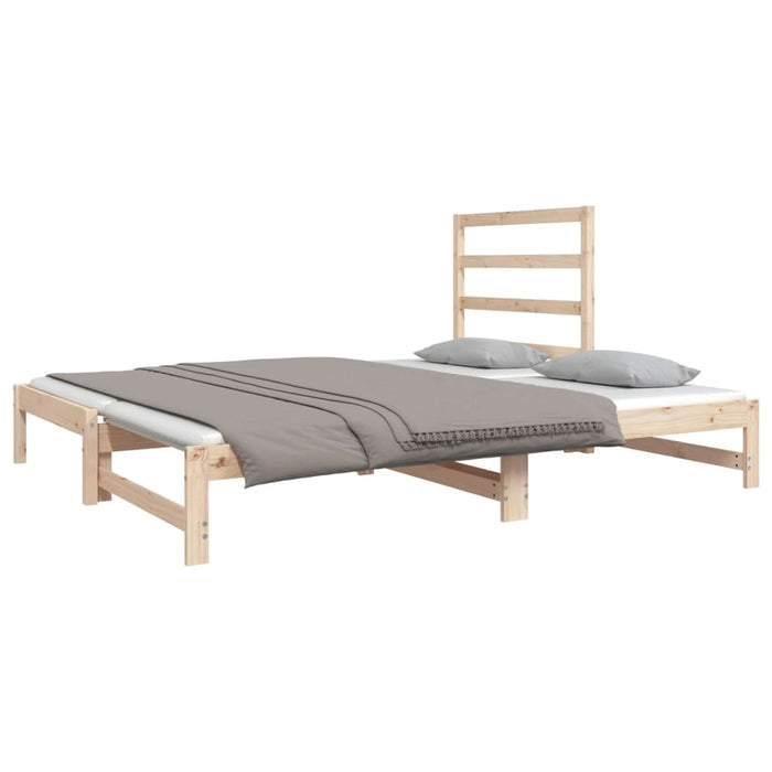 Pat de zi extensibil, 2x(90x190) cm, lemn masiv de pin - WALTI WALTI