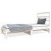 Pat de zi extensibil, alb, 2x(90x190) cm, lemn masiv de pin - WALTI WALTI