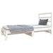 Pat de zi extensibil, alb, 2x(90x190) cm, lemn masiv de pin - WALTI WALTI