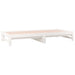Pat de zi extensibil, alb, 2x(90x190) cm, lemn masiv de pin - WALTI WALTI