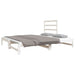 Pat de zi extensibil, alb, 2x(90x190) cm, lemn masiv de pin - WALTI WALTI