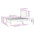 Pat de zi extensibil, alb, 2x(90x190) cm, lemn masiv de pin - WALTI WALTI