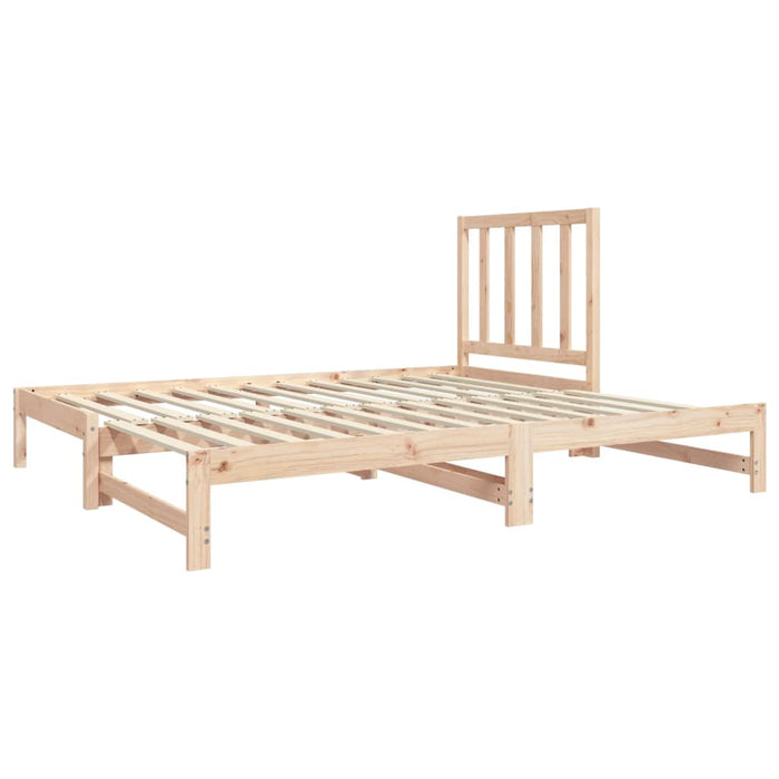 Pat de zi extensibil, 2x(90x190) cm, lemn masiv de pin - WALTI WALTI