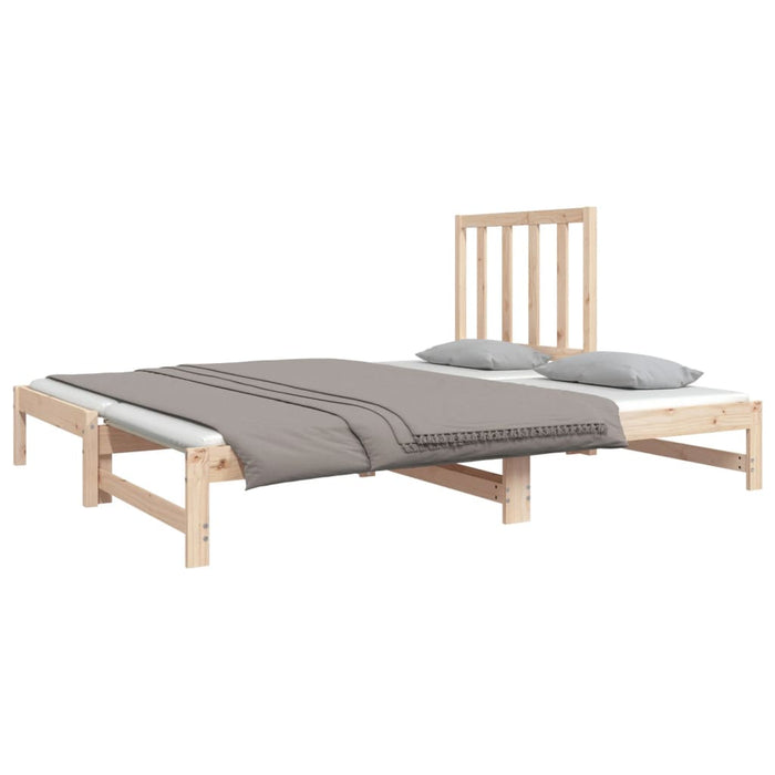 Pat de zi extensibil, 2x(90x190) cm, lemn masiv de pin - WALTI WALTI