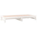 Pat de zi extensibil, alb, 2x(90x190) cm, lemn masiv de pin - WALTI WALTI