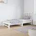 Pat de zi extensibil, alb, 2x(90x190) cm, lemn masiv de pin - WALTI WALTI
