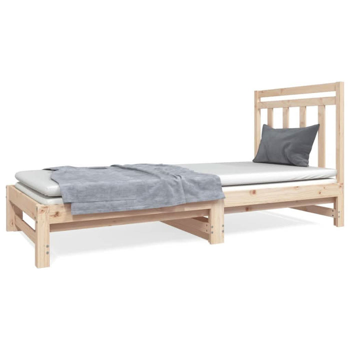 Pat de zi extensibil, 2x(90x190) cm, lemn masiv de pin - WALTI WALTI