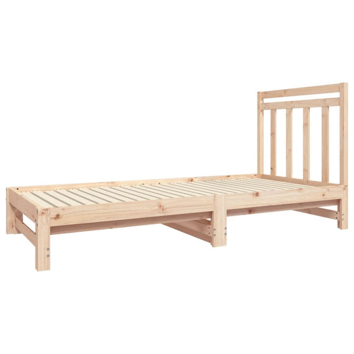 Pat de zi extensibil, 2x(90x190) cm, lemn masiv de pin - WALTI WALTI