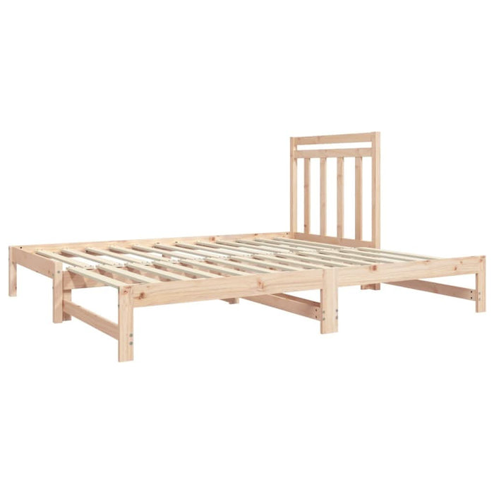 Pat de zi extensibil, 2x(90x190) cm, lemn masiv de pin - WALTI WALTI