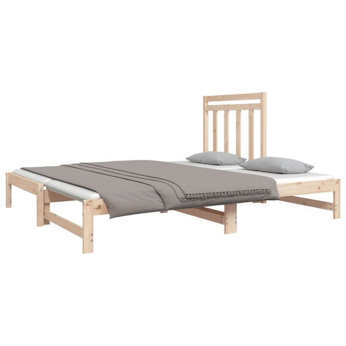 Pat de zi extensibil, 2x(90x190) cm, lemn masiv de pin - WALTI WALTI