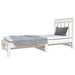 Pat de zi extensibil, alb, 2x(90x190) cm, lemn masiv de pin - WALTI WALTI