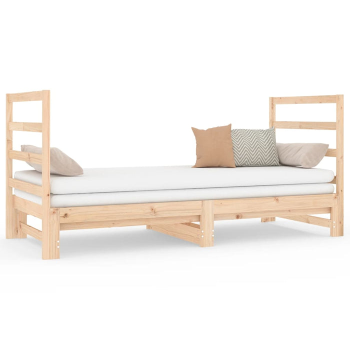 Pat de zi extensibil, 2x(90x190) cm, lemn masiv de pin - WALTI WALTI