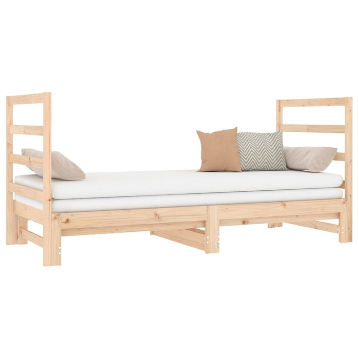 Pat de zi extensibil, 2x(90x190) cm, lemn masiv de pin - WALTI WALTI