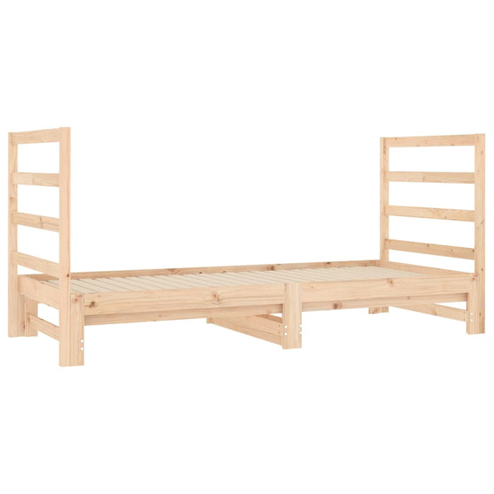 Pat de zi extensibil, 2x(90x190) cm, lemn masiv de pin - WALTI WALTI