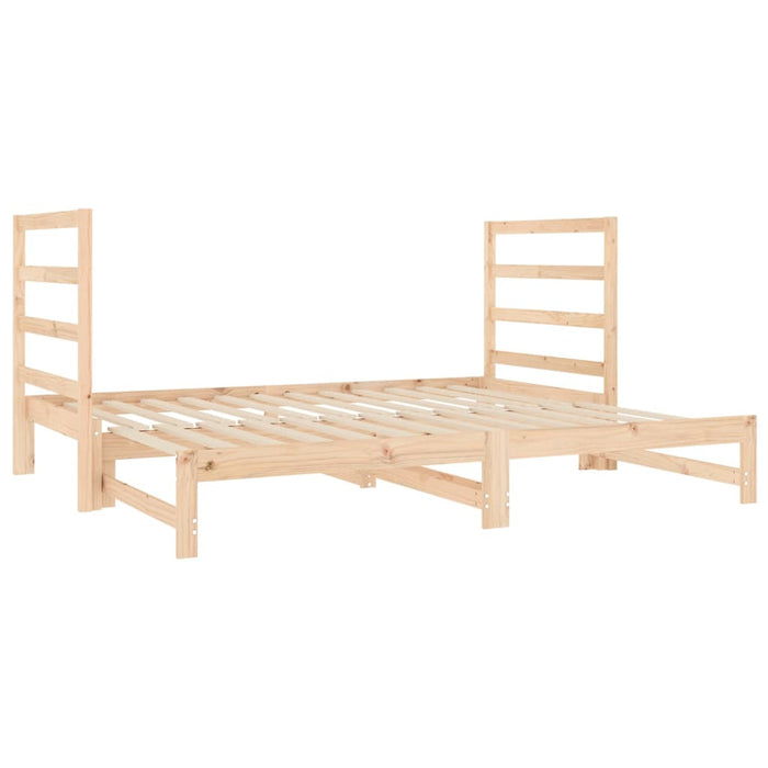 Pat de zi extensibil, 2x(90x190) cm, lemn masiv de pin - WALTI WALTI