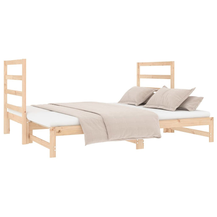 Pat de zi extensibil, 2x(90x190) cm, lemn masiv de pin - WALTI WALTI