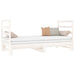 Pat de zi extensibil, alb, 2x(90x190) cm, lemn masiv de pin - WALTI WALTI