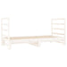 Pat de zi extensibil, alb, 2x(90x190) cm, lemn masiv de pin - WALTI WALTI